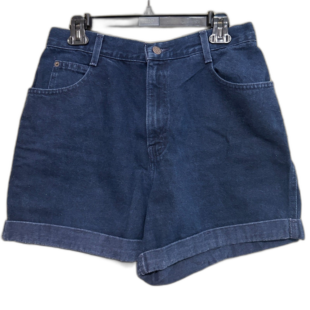 VTG Gitano High Rise Denim Jean Short Womens Waist Size 29 Dark Blue 100% Cotton